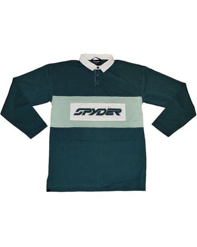 Spyder Langarmshirt Rugby Shirt - Grün