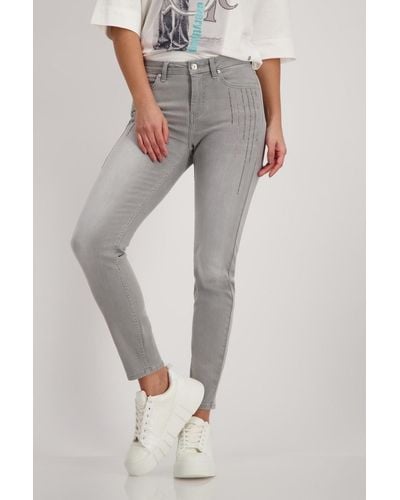 Monari Regular-fit-Jeans Hose - Grau