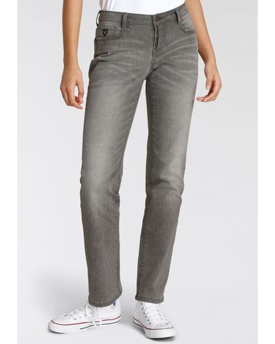 Alife & Kickin Low-rise-Jeans Straight-Fit AileenAK NEUE KOLLEKTION - Grau