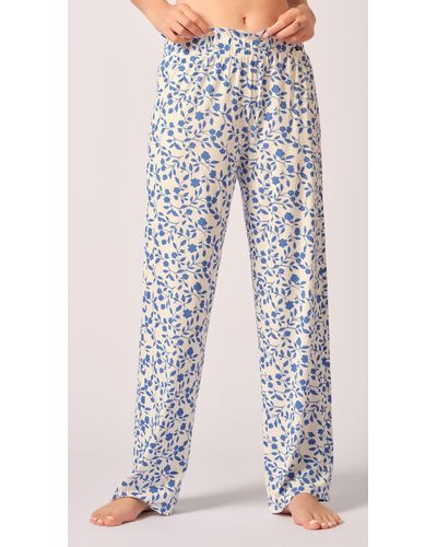 SKINY Pyjamahose Schlafanzughose (1-tlg) Modisches Design - Weiß