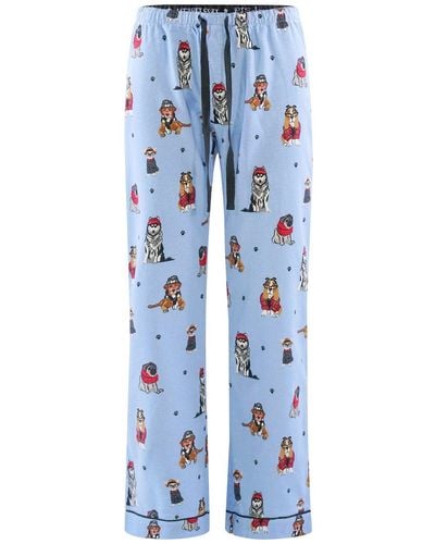 Pj Salvage Pyjamahose Flannels - Blau