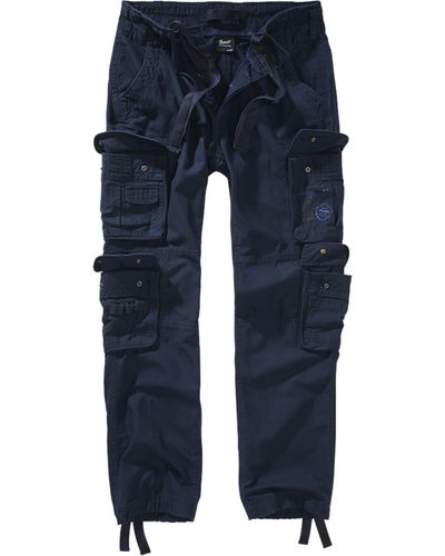 BRANDIT Stoffhose Pure Slim Fit Trouser (1-tlg) - Blau