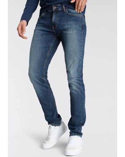 Alife & Kickin Slim-fit-Jeans JamieAK Ökologische, wassersparende Produktion durch Ozon Wash - Blau