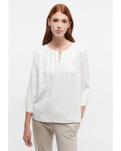 Eterna Shirtbluse LOOSE FIT - Weiß
