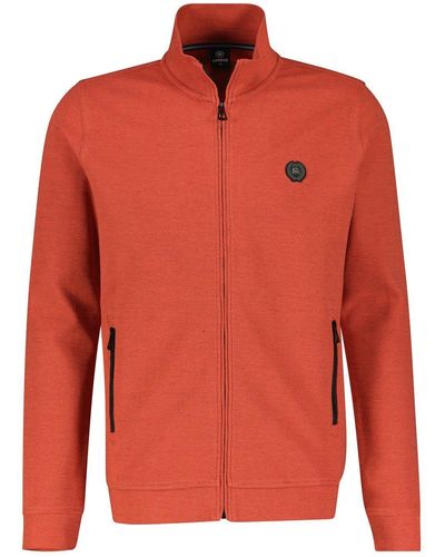 Lerros Sweater mit Reißverschlusstaschen - Orange