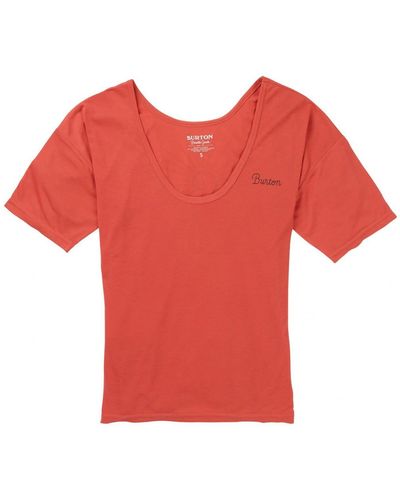 Burton Kurzarmshirt W Wb Luxemore Scoop Tee Kurzarm-Shirt - Rot