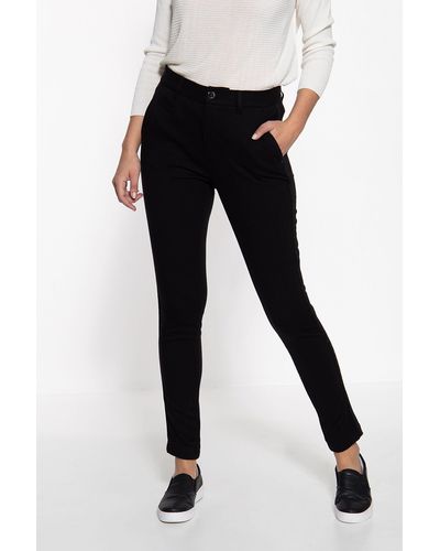 ATT Jeans Stretch-Hose Ruby mit seitlichem Streifen - Schwarz