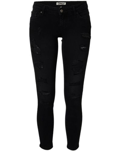 ONLY 7/8-Jeans CORAL (1-tlg) Weiteres Detail - Schwarz