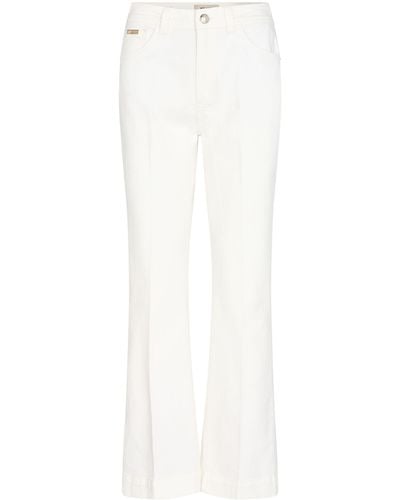 Mos Mosh Straight-Jeans Jessica Spring Pant - Weiß
