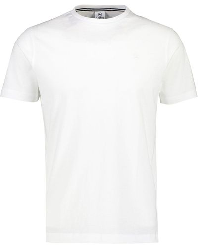 Lerros T-Shirt im Basic-Look - Weiß