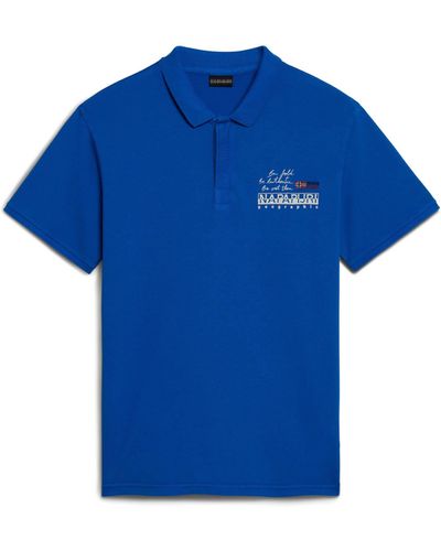 Napapijri Poloshirt COLVILLE Regular Fit (1-tlg) - Blau
