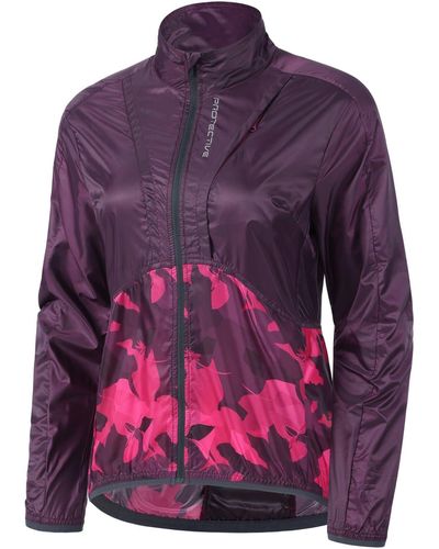 Protective W P-rise Up Flower Anorak - Lila