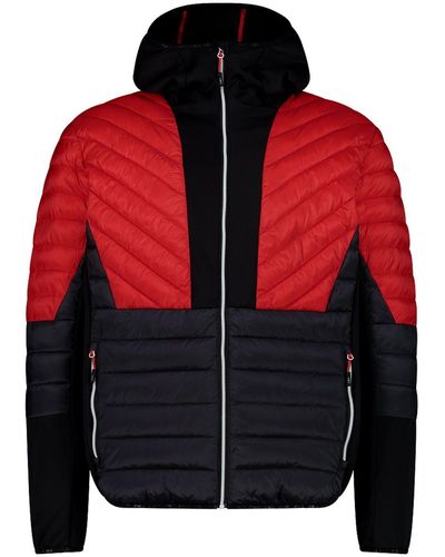 CMP Funktionsjacke Hybrid Jacket Fix Hood mit leichter Wattierung - Rot