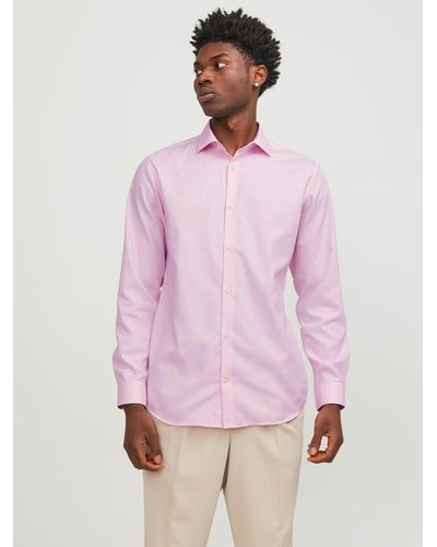 Jack & Jones Langarmhemd JPRBLAPARKER SHIRT L/S - Pink