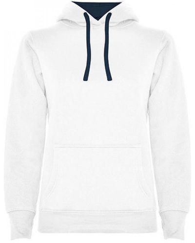 Roly Kapuzenpullover Urban Hooded Sweatshirt, Tailliert - Weiß
