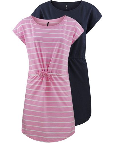 ONLY Sommerkleid Mini Kleid onlMAY /S Dress A-Linie aus 100% Baumwolle - Pink