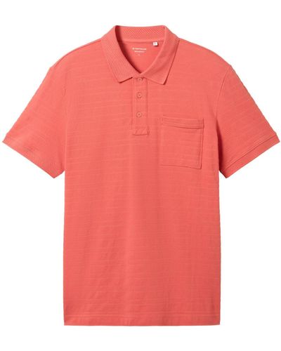 Tom Tailor Poloshirt structured polo - Rot