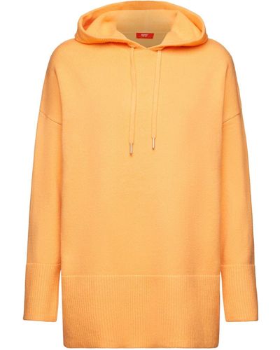 Edc By Esprit Kapuzenpullover Sweaters - Orange