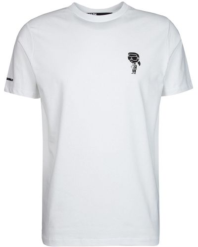 Karl Lagerfeld T-Shirt mit Logo (1-tlg) - Weiß