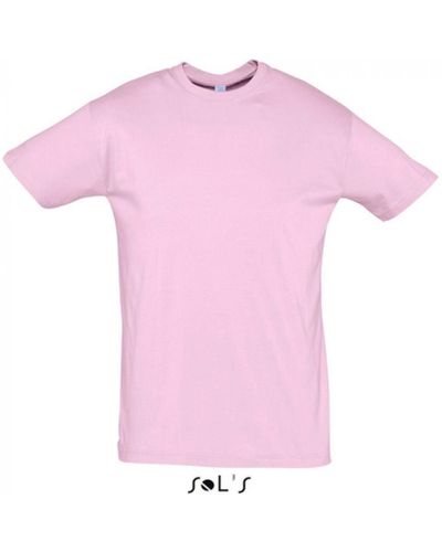 Sol's Rundhalsshirt Regent 150 T-Shirt - Pink