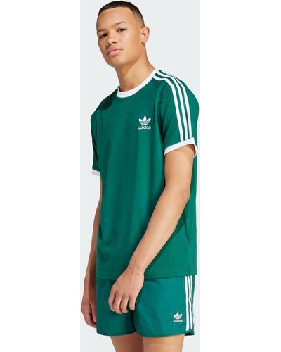 adidas Originals Collegiate Green Addicolor Classics 3 Bands T -Shirt - Grün