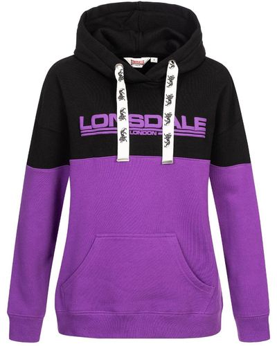 Lonsdale London Kapuzensweatshirt WARDIE - Lila
