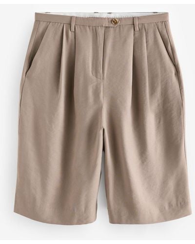 Next Figurbetonte Shorts (1-tlg) - Braun