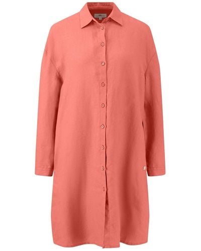 Fynch-Hatton Blusenkleid mit Markenlabel - Pink