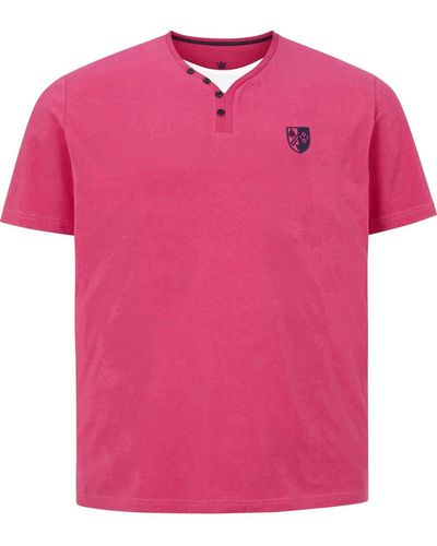 Charles Colby T-Shirt EARL ERIAN aus reiner Baumwolle - Pink