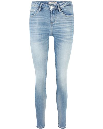 Guess Slim-fit-Jeans ANNETTE (1-tlg) Patches - Blau