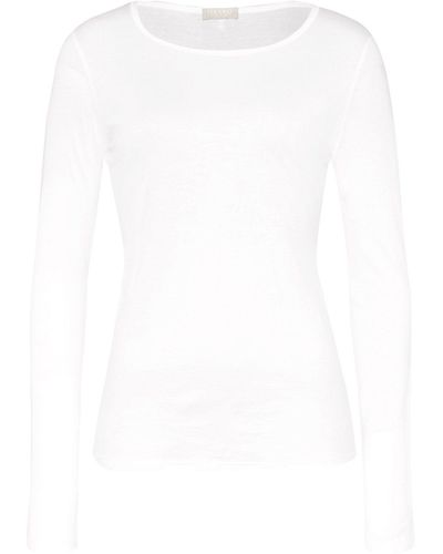 Hanro Longsleeve Ultralight unterhemd shirt langarm - Weiß