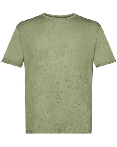 Edc By Esprit T- Shirt in gewaschenem Look (1-tlg) - Grün