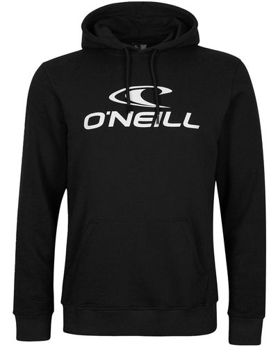 O'neill Sportswear Logo Hoodie mit großem Markenschriftzug - Schwarz