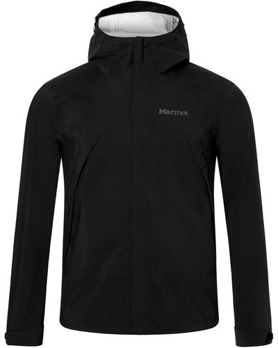 Marmot Outdoorjacke PreCip® Eco Pro Jacket mit Unterarmreißverschlüssen - Schwarz