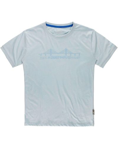 coastguard T-Shirt Köbenhaven mit Print - Kurzarmshirt aus Baumwolle - Blau