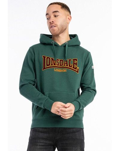 Lonsdale London Kapuzenpullover Hooded Classic Ll002 - Grün