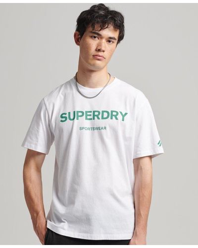 Superdry T-Shirt CODE CORE SPORT TEE Optic - Weiß