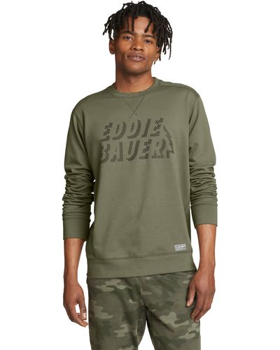 Eddie Bauer Camp Fleece Graphic Sweatshirt - Grün
