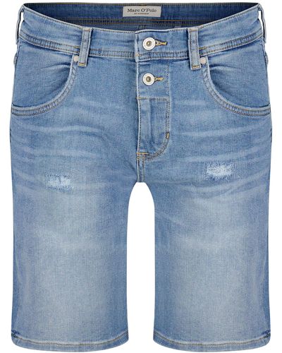 Marc O' Polo Shorts Jeansshorts THEDA Relaxed Fit (1-tlg) - Blau