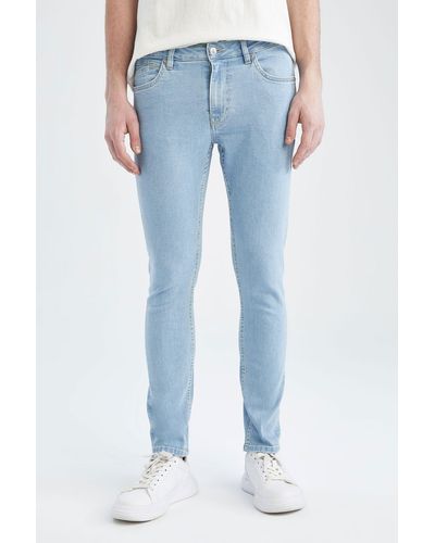 Defacto --Jeans SUPER SKINNY FIT DENIM - Blau