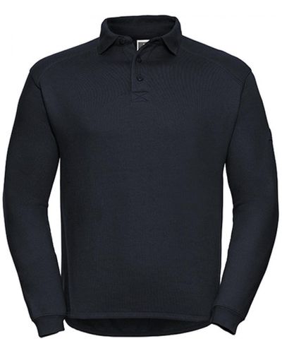 Russell Langarm- Workwear-Poloshirt - Blau