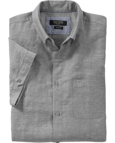 Franco Bettoni Kurzarmhemd herrlich leicht und angenehm kühl - Grau