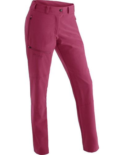 Maier Sports Funktionshose Outdoorhose Latit - Rot
