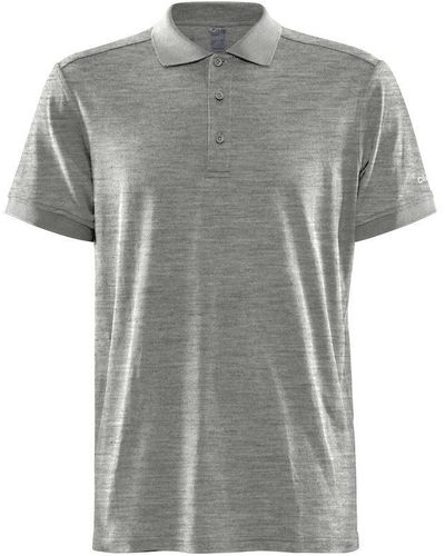 C.r.a.f.t Poloshirt Core Blend Polo Shirt - Grau