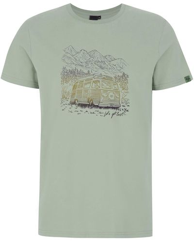 Ragwear T-Shirt ROGGERO GRADIENT Nachhaltige & Vegane Mode - Grün