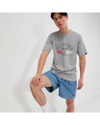 Ellesse H T-SHIRT mit Logodruck - Grau