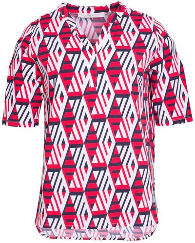 SER T- Shirt, Cube Design W4240106 auch in groß Größen - Rot