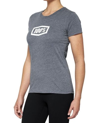100% % - -Shirts Icon Womens T-Shirt - Heather Grey L- (1-tlg) - Blau