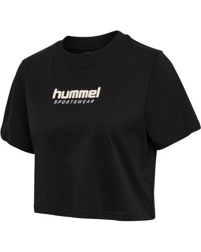 Hummel Hmllgc Malu Cropped T-Shirt - Schwarz