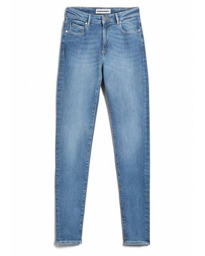 ARMEDANGELS 5-Pocket-Jeans uni (1-tlg) - Blau